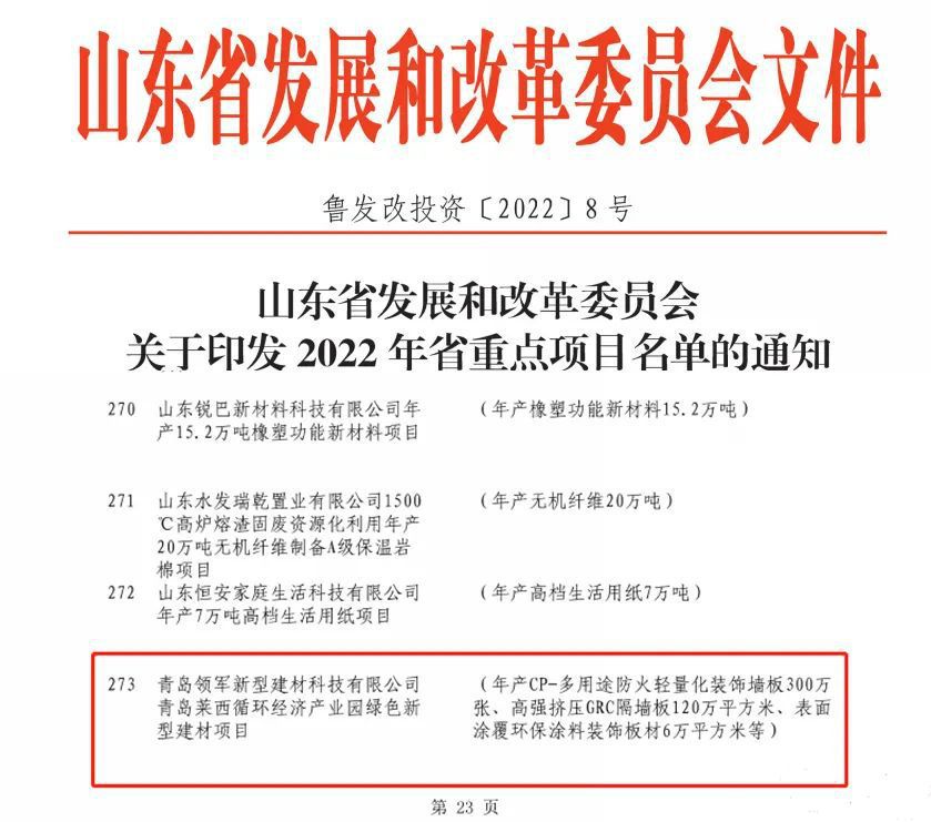 喜讯！青岛莱西循环经济产业基地被列为2022年山东省重点项目